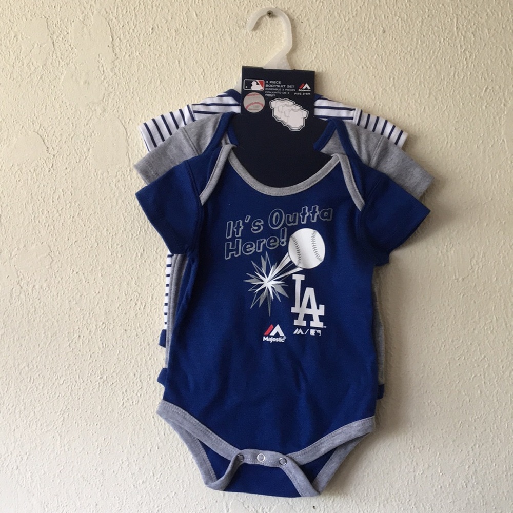 Three piece dodger onesies